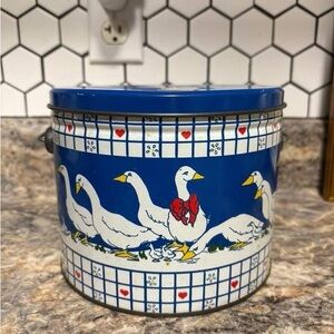 Blue Goose Tin Canister